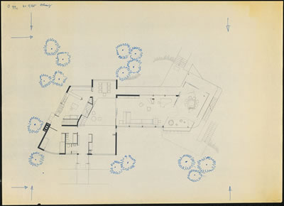 <p><strong>5</strong>.  Schminke Evi, Löbau,1930-1933. <br /> 	Kaynak: Akademie der Künste, Berlin, Hans-Scharoun-Archiv,  Nr. 1305. </p>